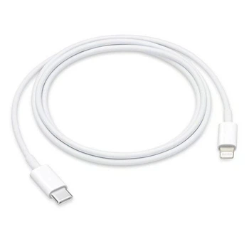 Кабель для быстрой зарядки iPhone 8/X/11/12/13/14 Pro Max длина 1 метр з розьемом Apple Lightning to Type-C (USB-C) зарядка для айфона 1M шнур для iPad Cable IOS White