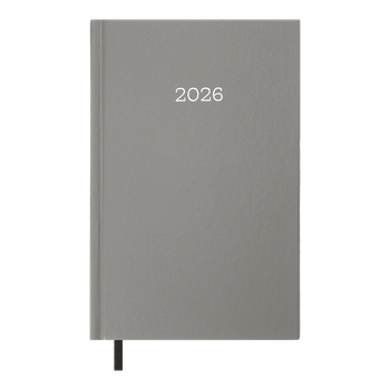 Щоденник датований 2026 Buromax Simple A5 з бумвінілу 320 сторінок сірий (BM.21166-09)