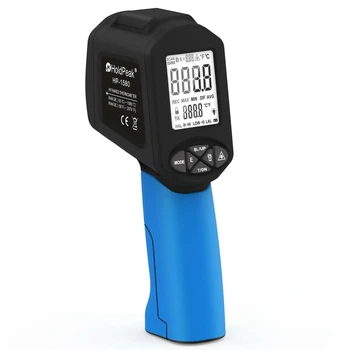 Пирометр HoldPeak HP-1580 инфракрасный бесконтактный термометр цифровой (-50°C~1580°C 0.1-0.99 EMS 30:1 250ms)