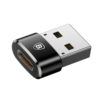 Перехідник USB 2.0 AF to USB-C black Baseus (CAAOTG-01) (341504)