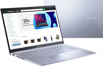 Ноутбук ASUS Vivobook 15 X1502ZA,Icelight Silver,Intel Core i3-1220P,RAM 8/256ГБ,15.6",(X1502ZABQ546)