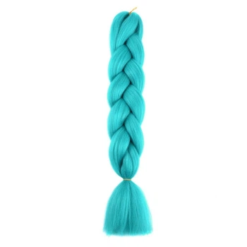 Канекалон Jumbo Braid однотонный бирюзовый темный морская волна коса длинна 60 см Вес 100 грам Термостойкий А27