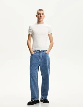 Джинси BERSHKA Loose Baggy Fit синій 0334/534/428 30