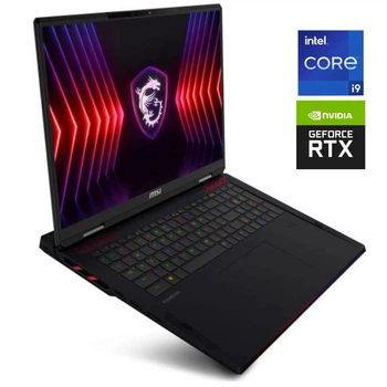Игровой ноутбук MSI Raider 18 HX A14VGG / 18" (2560x1600) IPS / Intel Core i9-14900HX (24 (32) ядер по 2.2 - 5.7 GHz) / 64 GB DDR5 / 2000 GB SSD NVMe / nVidia GeForce RTX 4070, 8 GB GDDR6, 128-bit / WebCam / Win 11 Home