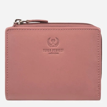 Кошелек женский кожаный для карточек Paolo Peruzzi SL-06-PI Бледно-розовый (5905567219627)