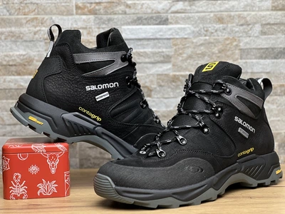 Спортивные кожаные ботинки, кроссовки термо Contagrip Gore-Tex 45 (арт. 29228)