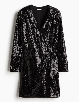 Сукня H&M Ж1122575 (12577470 12532550 12073058) колір чорний (Ж1122575 - 220684)