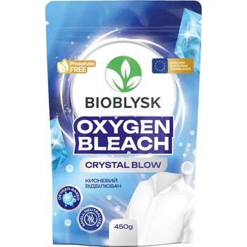 Кисневий відбілювач з активним киснем BioBlysk Oxygen Bleach Crystal Blow 450 г
