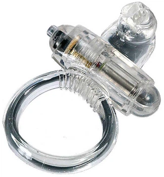 Виброкольцо Seven Creations Rabbit Vibrating Cockring 4х25 см Прозрачный (4890888120923)