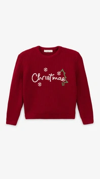 Свитер с принтом для девочки Erceylan LN2504 Christmas 98 см Красный shop (2000999324307)