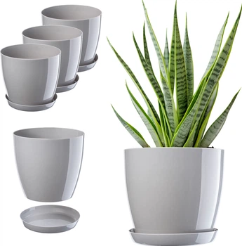 Квітковий горщик з підставкою Kadax Agen K8135 3 шт