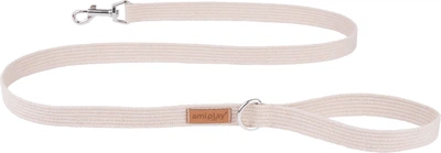 Smycz Amiplay Cotton XL 140 cm Beżowa (5907563222830)