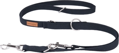 Регульований повідець Amiplay Cotton 6 в 1 L 100 - 200 см Чорний (5907563221505)