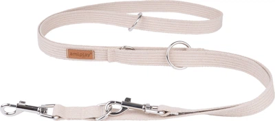 Регульований повідець Amiplay Cotton 6 в 1 S 100 - 200 см Бежевий (5907563222885)