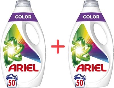 Упаковка гелів для прання Ariel Color 100 циклів прання 2.25 л + 2.25 л (8700216691475_1)