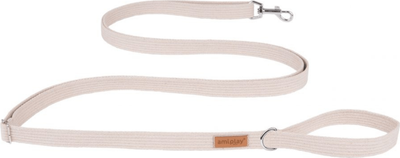 Регульований повідець Amiplay Cotton Easy Fix S 160 - 300 см Бежевий (5907563227392)