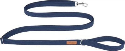 Регульований повідець Amiplay Cotton Easy Fix M 160 - 300 см Темно-синій (5907563227477)