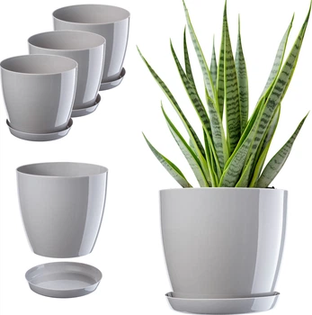 Квітковий горщик з підставкою Kadax Agen K8136 3 шт