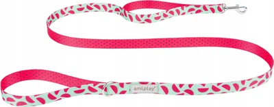 Smycz Amiplay BeHappy XL 150 cm Watermelon (5907563281899)