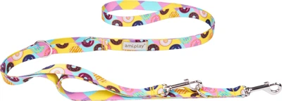 Smycz regulowana Amiplay BeHappy 7 w 1 L 100 - 200 cm Donut (5907563282100)