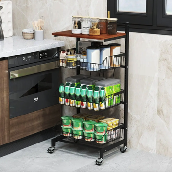 Стеллаж Costway Vroda мобильный в стиле Loft