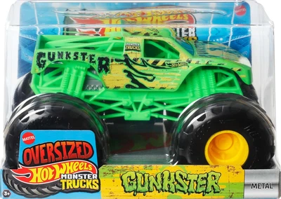 Машинка Хот Вилс Монстр Трак Ганкстер 1:24 Monster Trucks Gunkster Hot Wheels Mattel JDR05