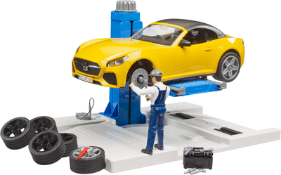 Игровой набор Bruder Автомастерская Roadster Bruder, с фигуркой и аксессуарами (62112_2)