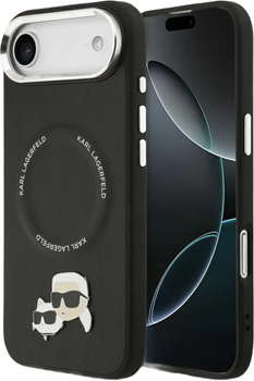 Etui Karl Lagerfeld Karl & Choupette Pins MagSafe do Apple iPhone 17 Air Black (KLHMP17MPSMLRKCK)