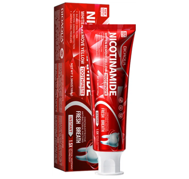Зубна паста Bioaqua Nicotinamide Відбілююча проти жовтих плям 100 г (6974784010859)