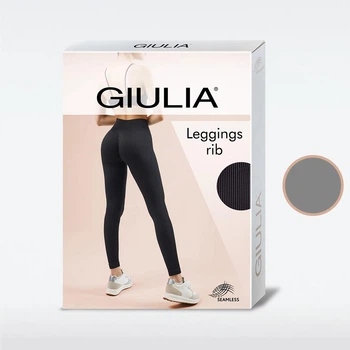 Леггинсы в рубчик женские Giulia Leggings Rib_Poppy seed_2 S-M Серые (4823116913356)