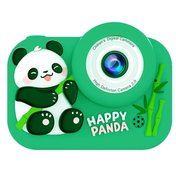 Детский фотоаппарат M03 PANDA Full HD возраст от 3 до 8 лет Зеленый