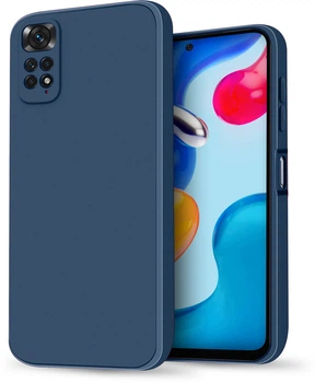 Силиконовый чехол HardCorner Xiaomi Redmi Note 11 (с микрофиброй) Blue (34857-28)
