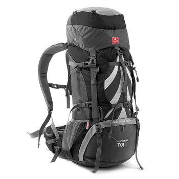 Рюкзак туристичний Naturehike NH70B070-B, 70л+5л. Чорний