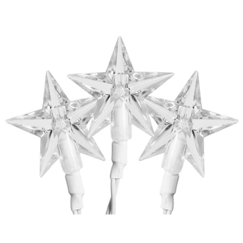 LED гирлянда Livarno Home «Звездочки» 40 LED, теплый белый свет, IP44, на батарейках