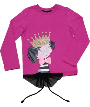 Кофта Принцеса на дівчинку Robinzone КФ 429 110 см малинова