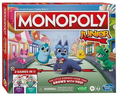 Gra planszowa Hasbro 2 w 1 Monopoly: Junior (edycja holenderska) (5010996134844)