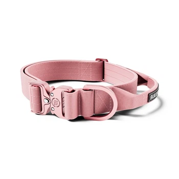 Облегченный тактический ошейник с ручкой для собак BullyBillows Lighter Combat Collar Handle 4 cm L: 40 мм, ОШ 48-66 см Розовый
