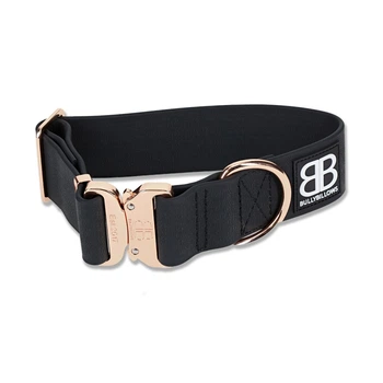 Біотановий бойовий широкий нашийник для собак BullyBillows Billowthane Combat Collar 5 cm L: 50 мм, ОШ 45-68 см Золотий