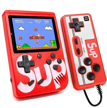 Игровая консоль приставка SUP 8 Bit з джойстиком ABC красная