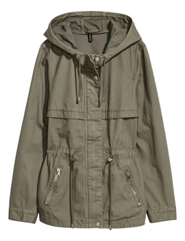 Куртка демісезонна жіноча H&M 210111-3 38(165/88) хакі (2101110004)
