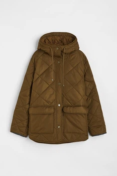 Куртка демісезонна жіноча H&M 202464-4 S(165/88) хакі (2024640003)