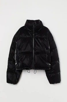 Куртка демісезонна жіноча H&M 202399-4 S(165/88) чорний (2000004993269)