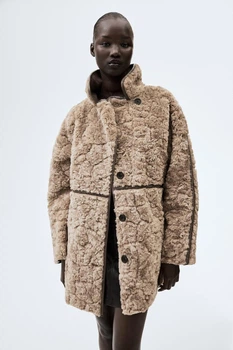 Куртка демісезонна жіноча H&M 211913-4 M(170/96) бежевий (2119130004)