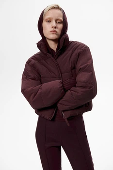 Куртка демісезонна жіноча H&M 211915-4 M(170/96) бордовий (2119150004)