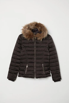 Куртка демісезонна жіноча H&M 207385-4 46(175/104) чорний (2073850008)