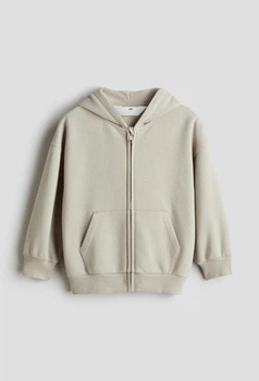 Дитяча тепла толстовка з капюшоном для хлопчика H&M 92 см Бежевий (25120506A)