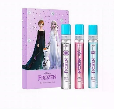 Детский подарочный парфюмерный набор Avon Disney FROZEN 3шт х 15 мл EAU de Cologne для девочек «Холодное Сердце» (Детская туалетная вода Floral Fruity, Floral, Floral Fresh)