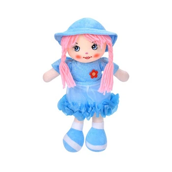 Детская игровая кукла Bambi YG0009(Blue) 33 см, мягконабивная, петелька