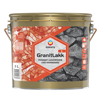 Лак для камня Eskaro Granit Lakk S полуматовый 3л