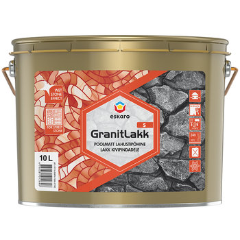 Лак для камня Eskaro Granit Lakk S полуматовый 10л